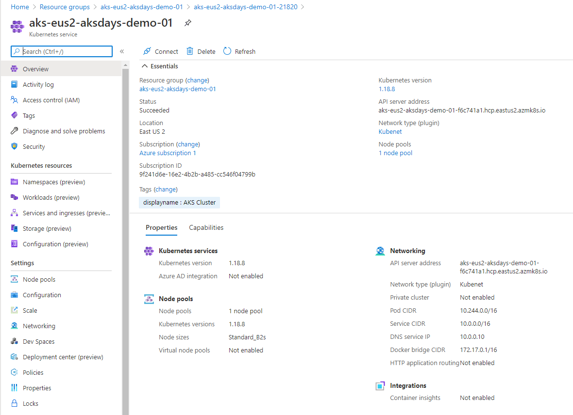 Walkthrough: Create Azure Kubernetes Service (AKS) using ARM template ...