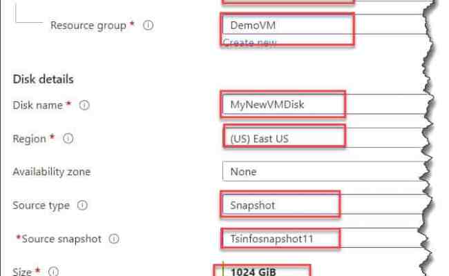 Azure Create VM From Snapshot - Azure Lessons