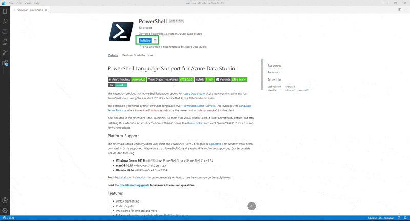 azure data studio useful extensions