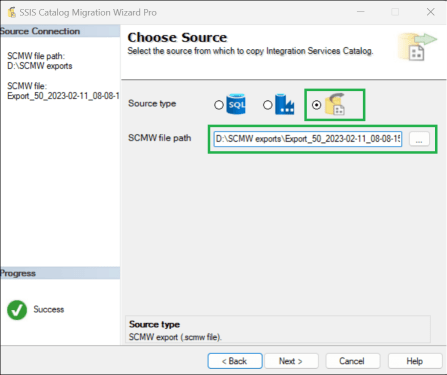 Import SSIS Catalog items from SQL Server