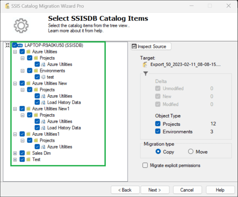 Export and import SSISDB