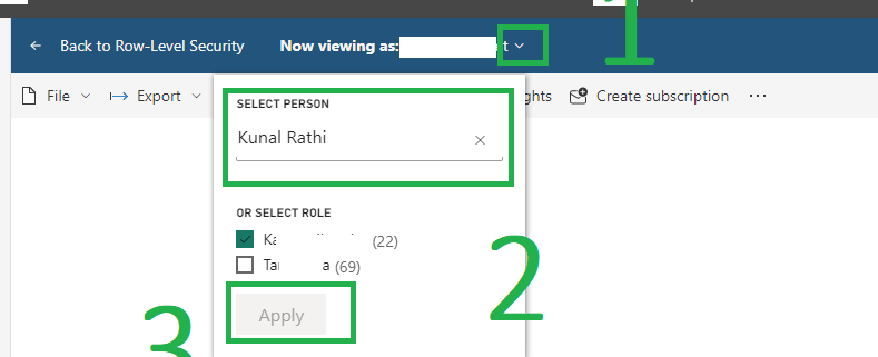 test rls in power bi service