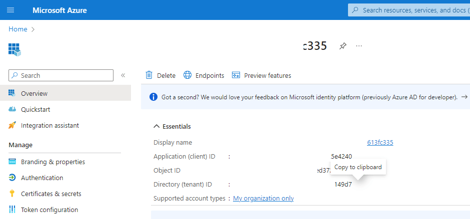 Access Key Vault from Azure DevOps Pipeline - View DevOps project Application ID