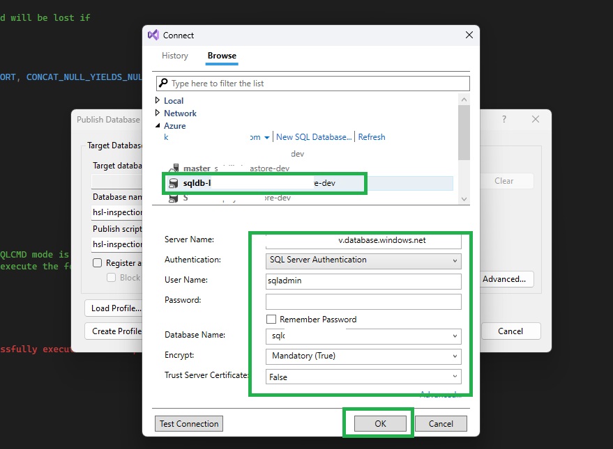 Deploy DACPAC to Azure SQL Database