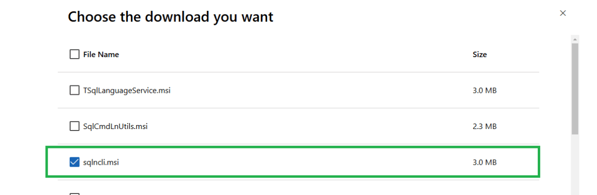 specified provider is not supported