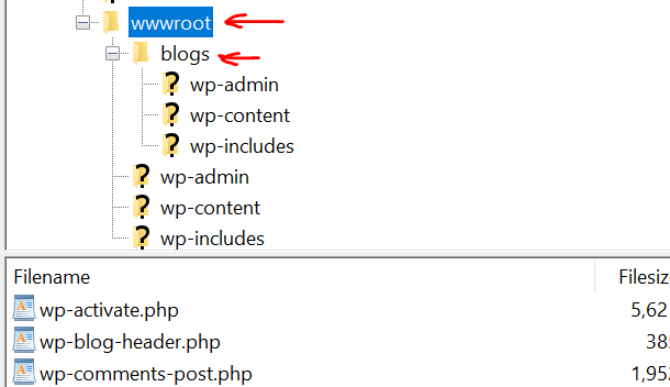 Then i wanted to enable multisite using . RewriteRule sample for WordPress in subdirectory