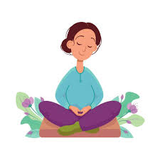 habits of wellness- woman meditating 