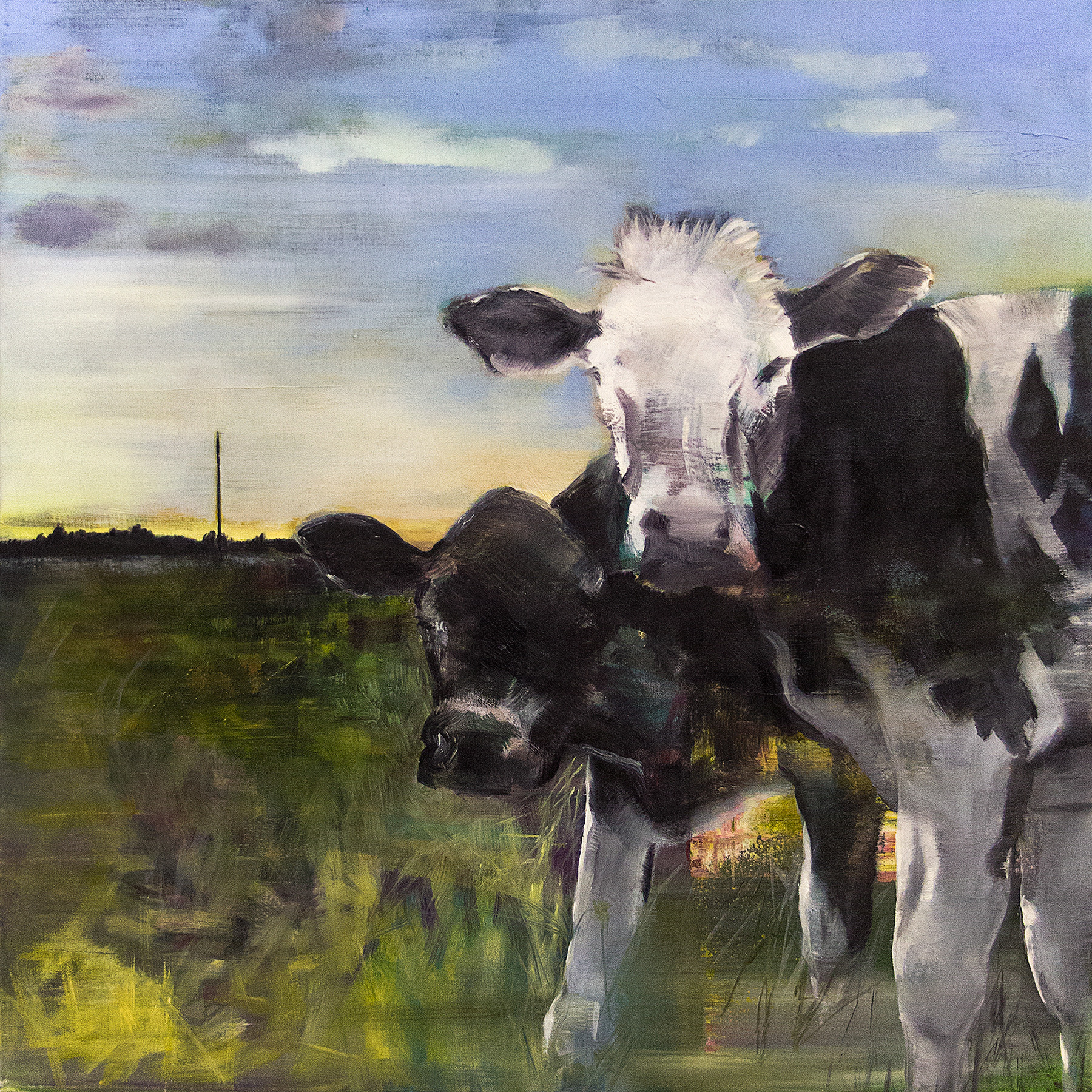 Mona und Lisa / Öl auf Leinwand / 70 x 70 cm / 2017