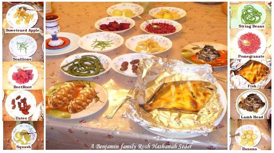 Image result for rosh hashanah festive meal images