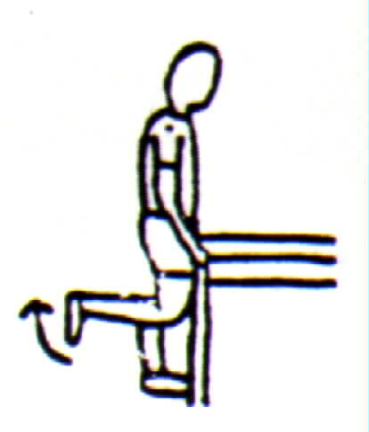 90 degrees knee flexion