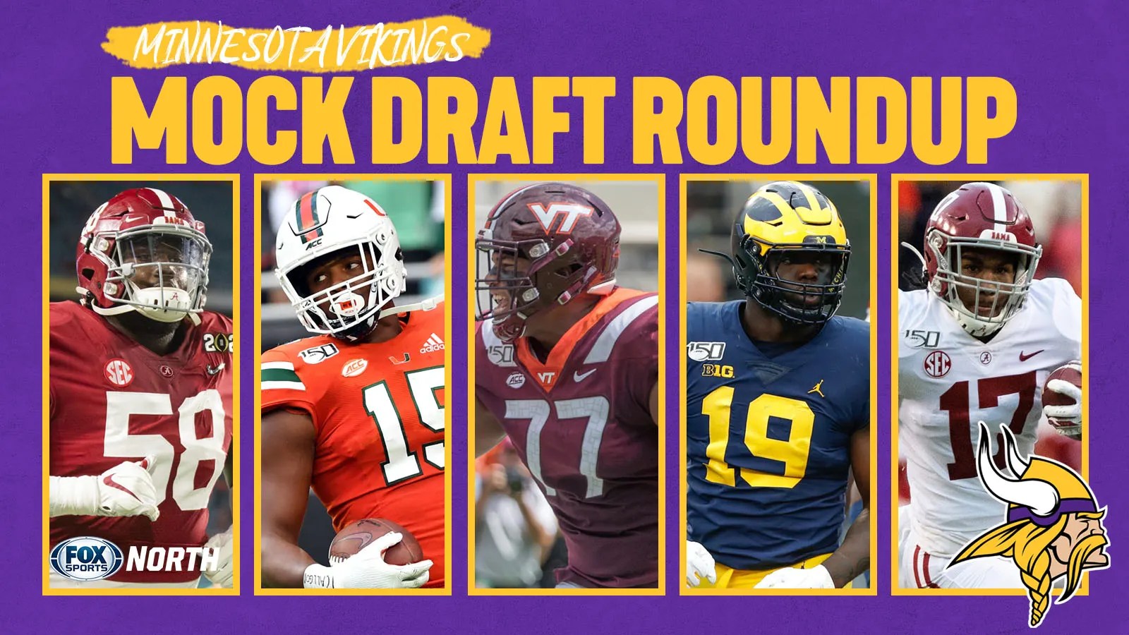 In his final mock of the 2021 nfl draft's first round, charley casserly predicts the new england patriots will land their quarterback of the . Vikings Post Super Bowl 2021 Mock Draft Roundup Fox Sports