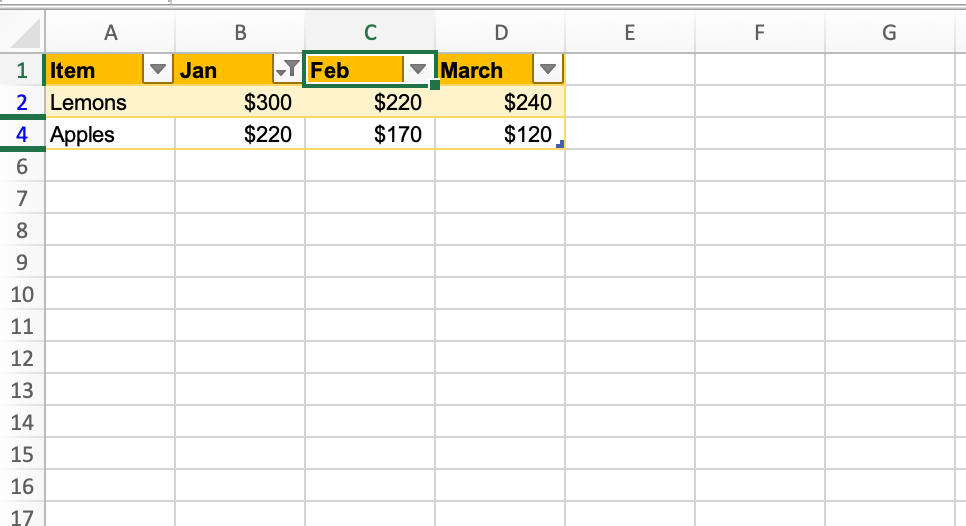 Excel basics: Get started with tables (11) Excel basics: Get started with tables (11)