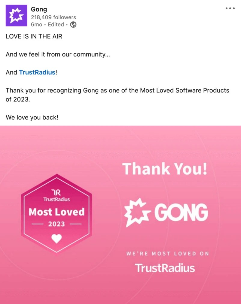 Gong post