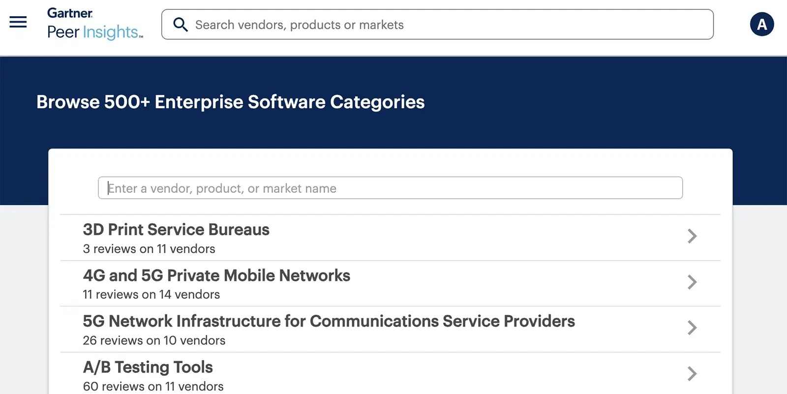 Gartner Peer Insights