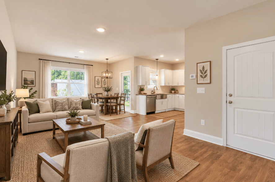 Living Room AI Staged