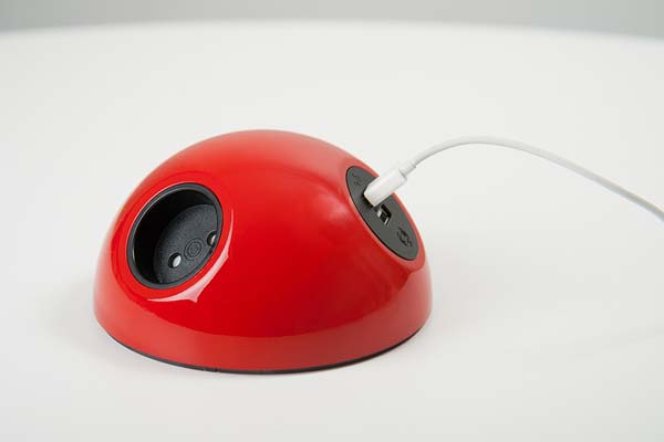 rød pluto oplader med usb