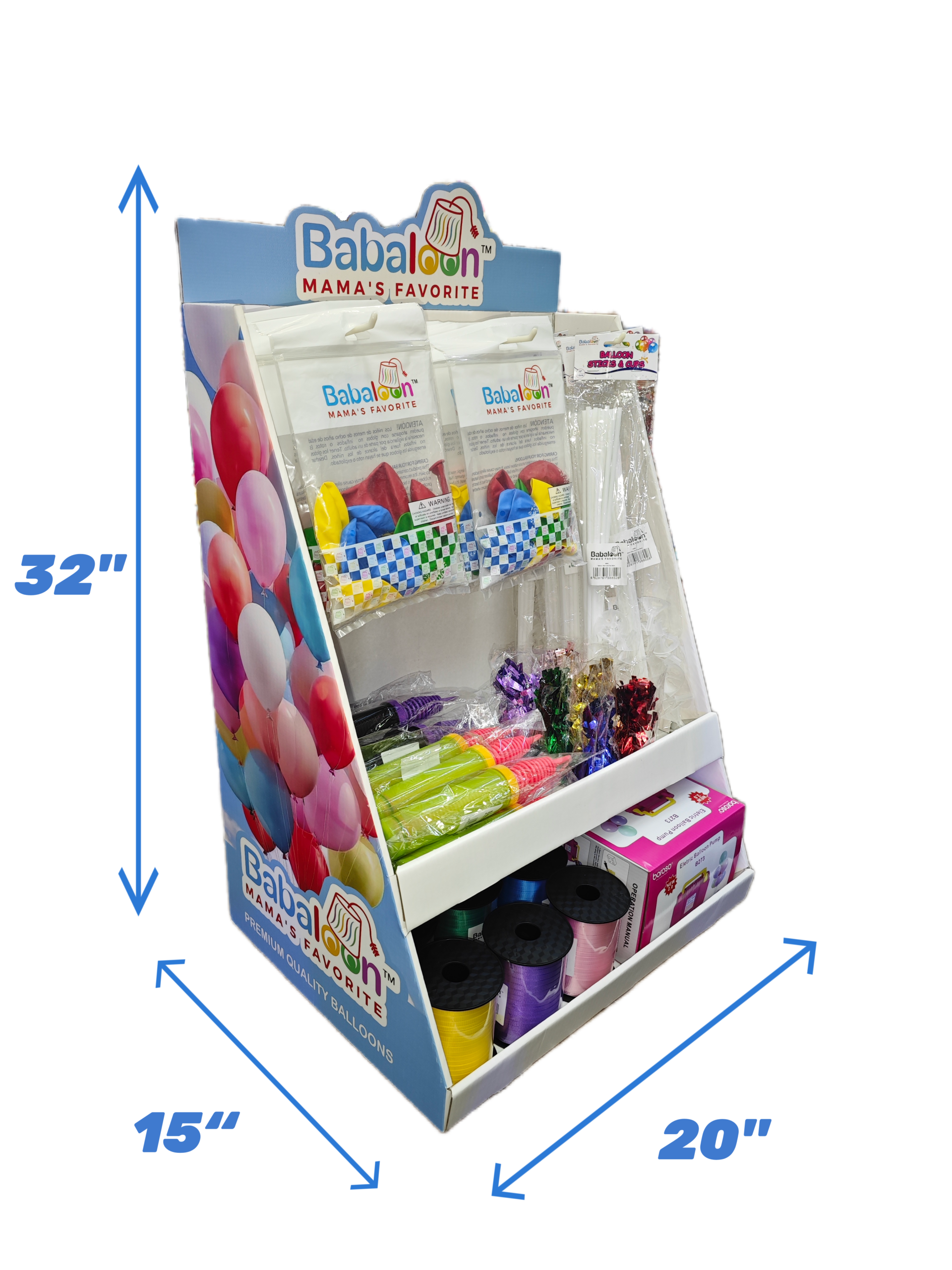 #DP002 BABALOON COUNTER DISPLAY - 71PCS