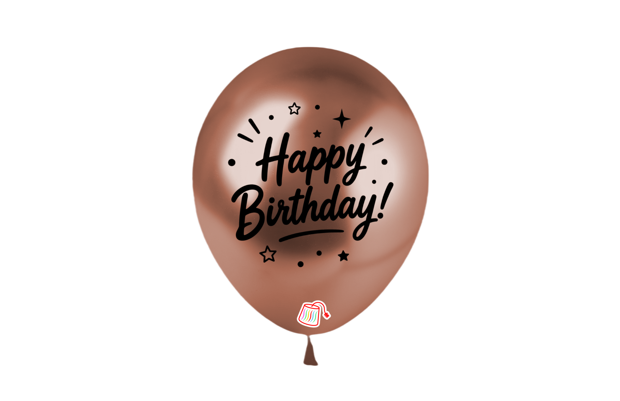 802 PLATINUM ROSE GOLD BDAY 12" #802 PLATINUM ROSE GOLD BDAY PRINTED - 50PCS/BAG