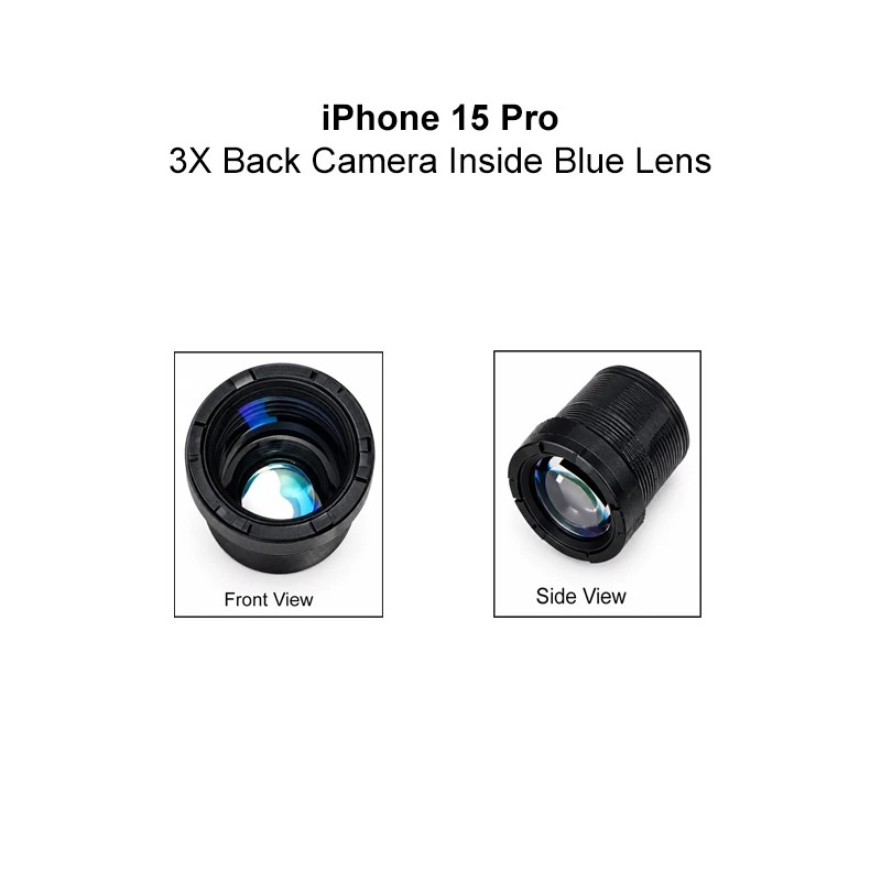 iPhone Back Camera 3X Blue Lens For iPhone 15 Pro
