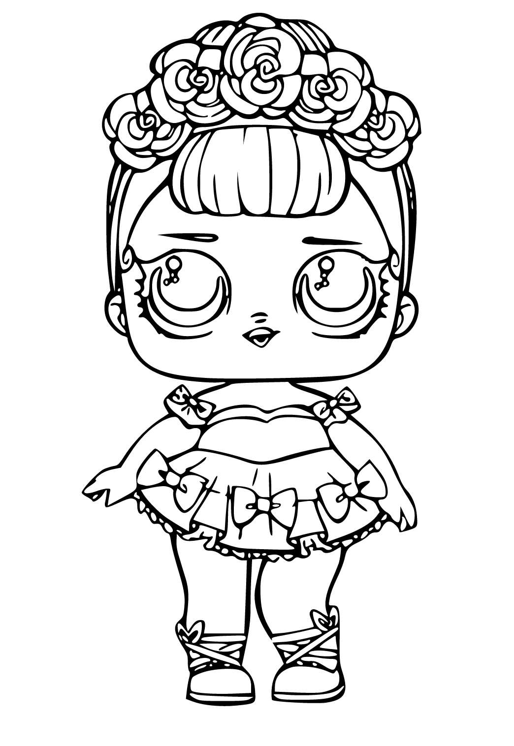 Free printable lol surprise coloring page, sheet and picture for adults