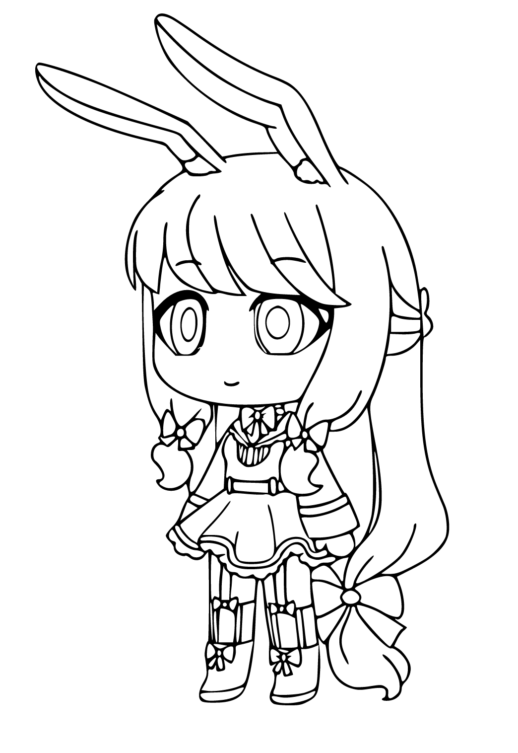 free printable gacha life cute coloring page sheet and picture for adults and kids girls and boys babeled com