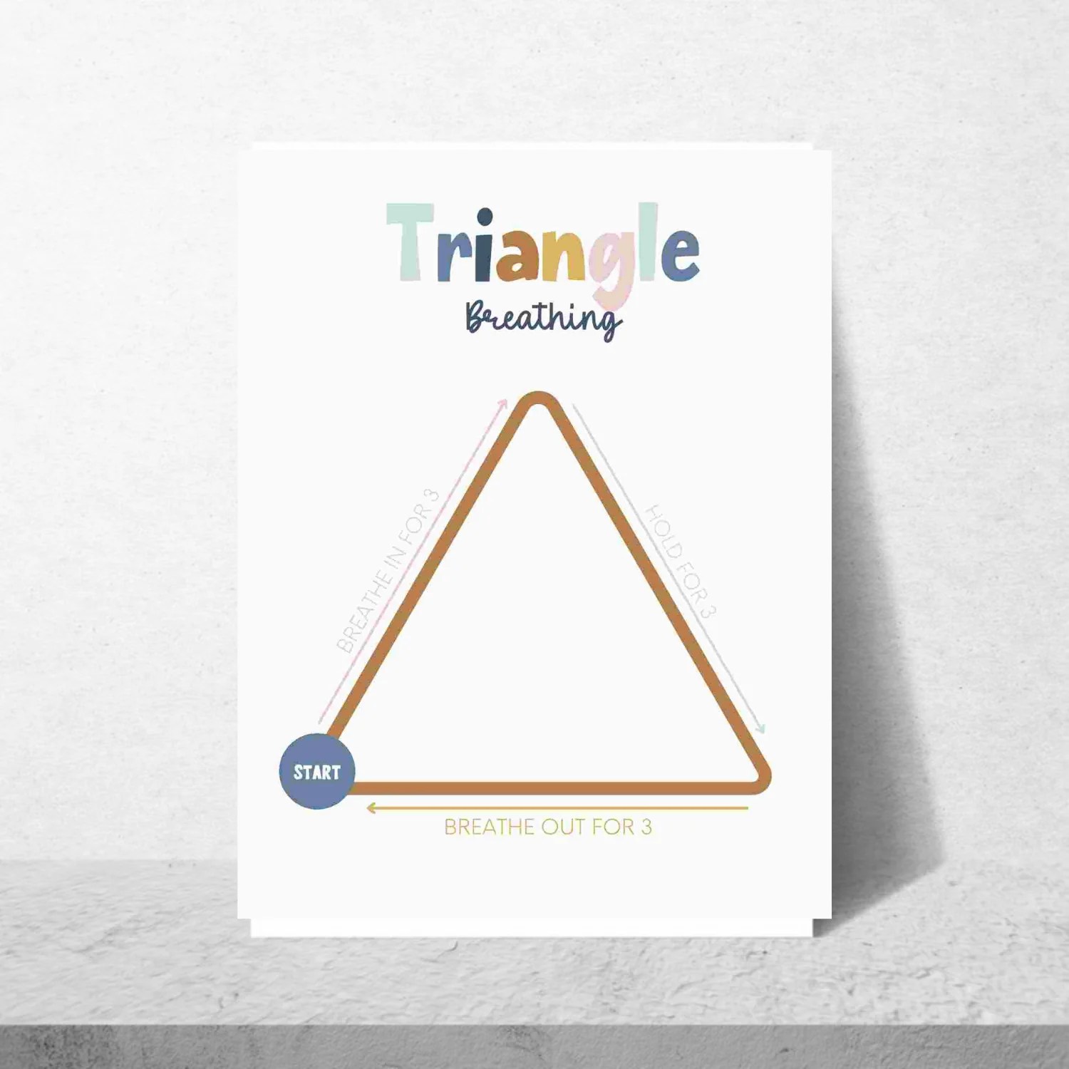 Triangle Breathing Poster Baby Swag