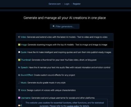 Generic: AI-powered content creation tool – Dynamic Company