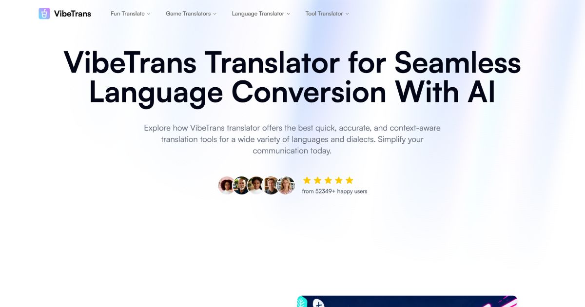 VibeTrans: AI-powered real-time translation platform – Dynamic company