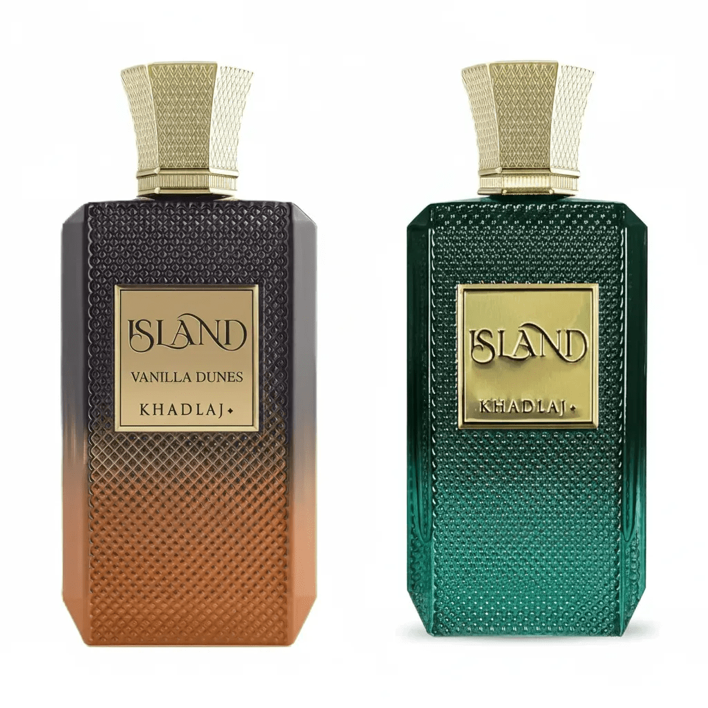 Island and Island Vanilla Dunes by Khadlaj Extrait De Parfum 3.4 oz Bundle