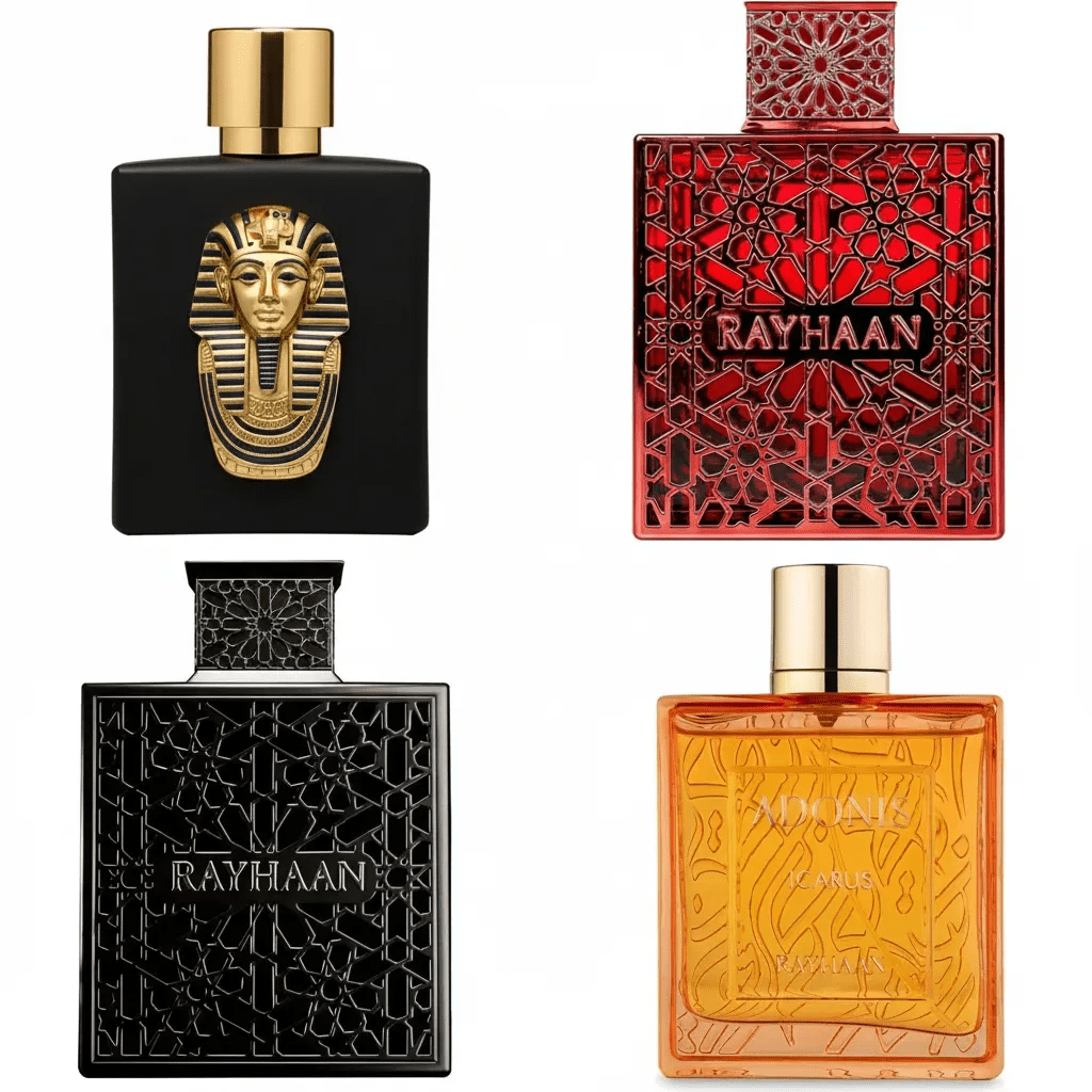 Obsidian, Crimson, Pharaoh & Adonis Icarus by Rayhaan EDP 3.4 oz Bundle