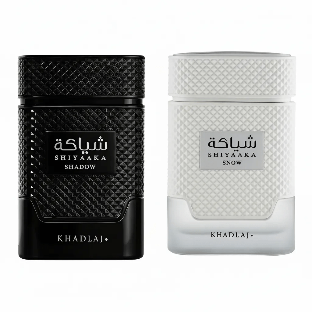 Shiyaaka Shadow and Shiyaaka Snow by Khadlaj EDP 3.4 oz Bundle