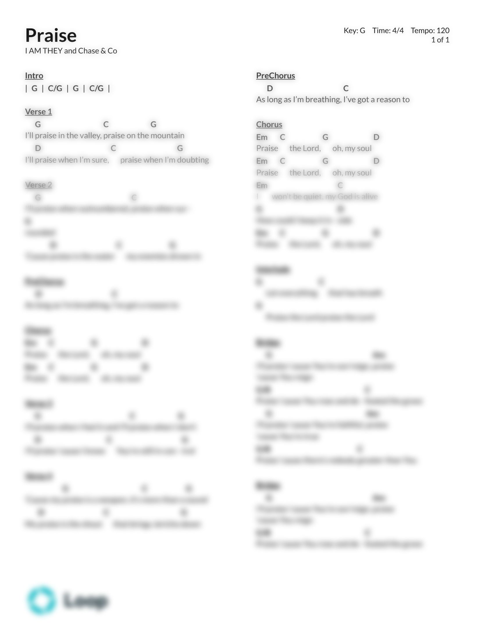 Praise Radio Version Chord Chart Pdf Download Loop Community - Nature Backgrounds - Professional Full HD Collection