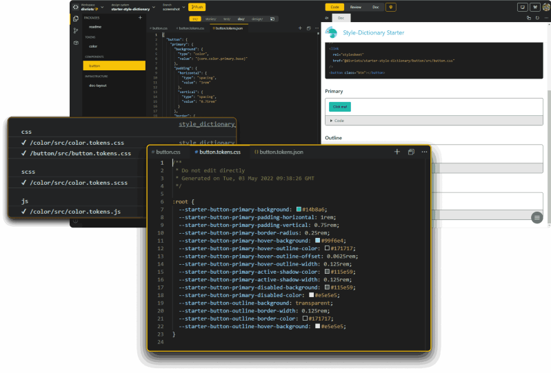 Style Dictionary Backlight Dev Documentation - Premium Colorful Design Gallery - Full HD