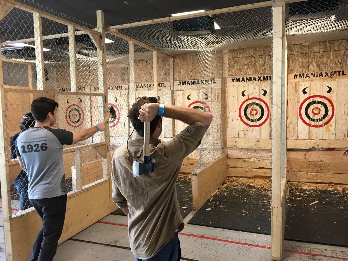 revolution axe throwing near backpackers hostel & pub