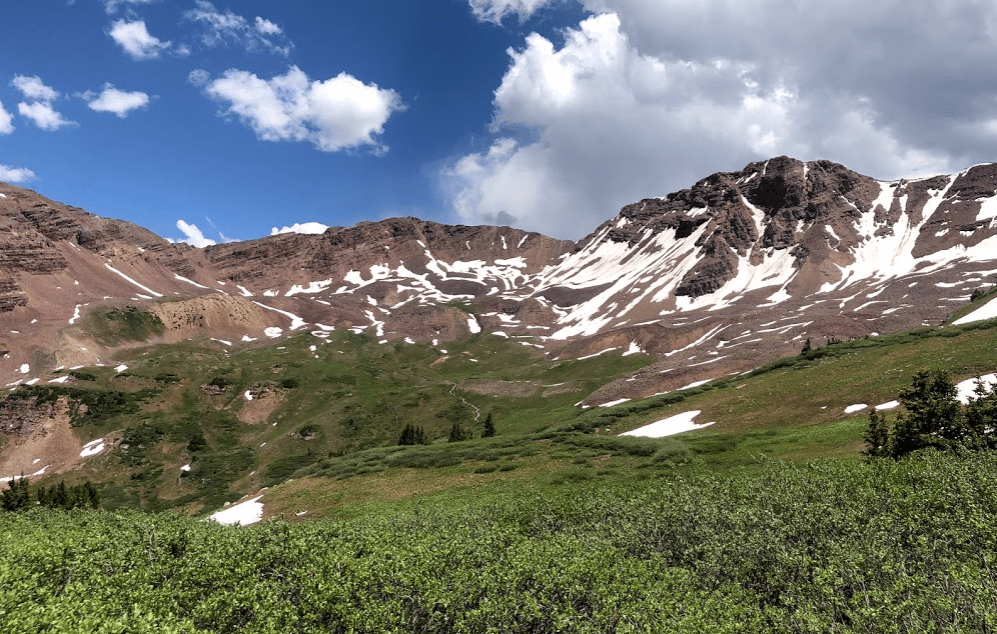 four pass loop mountains backpacking trail