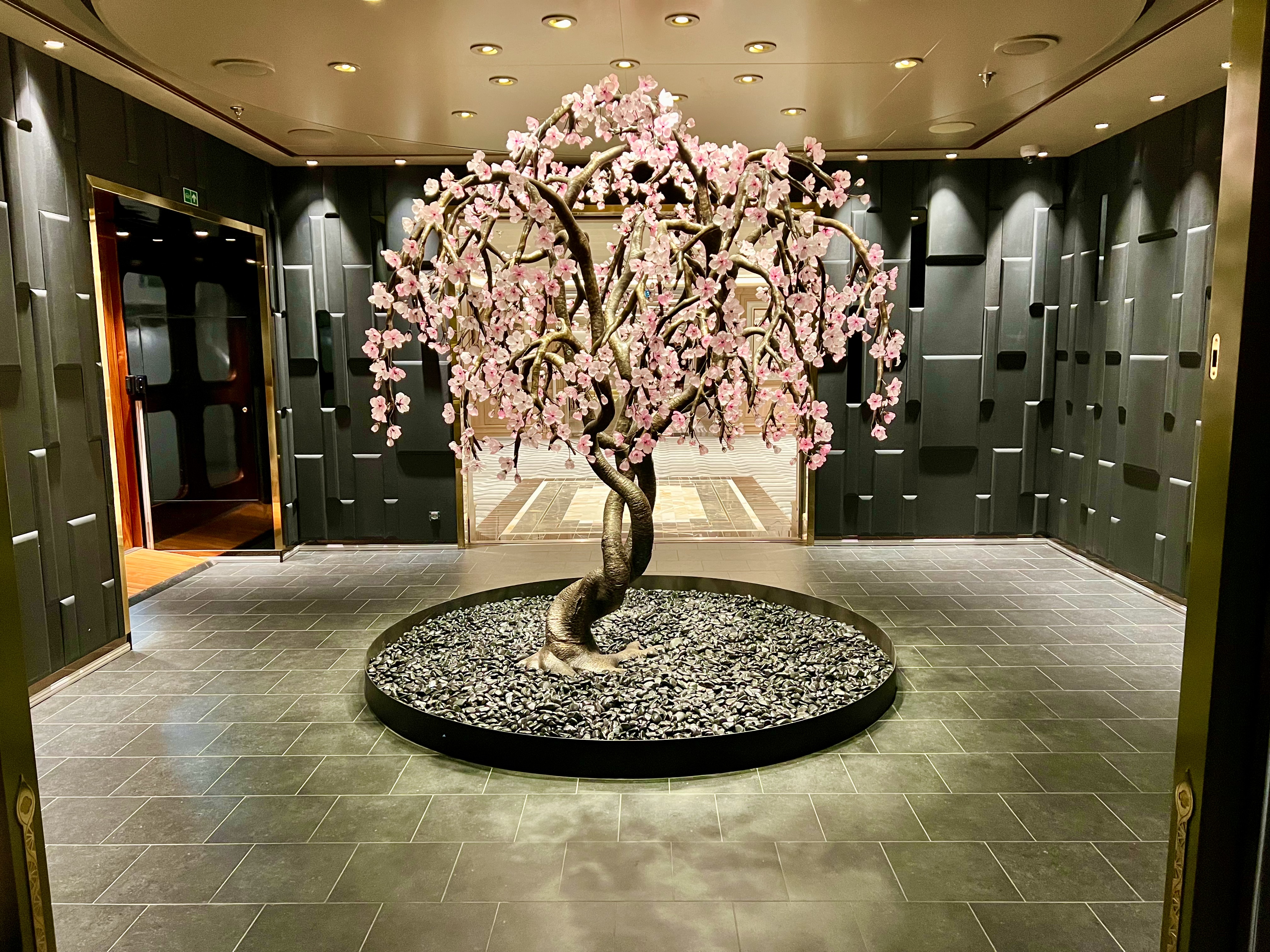 pacific rim bonsai cherry tree sculpture