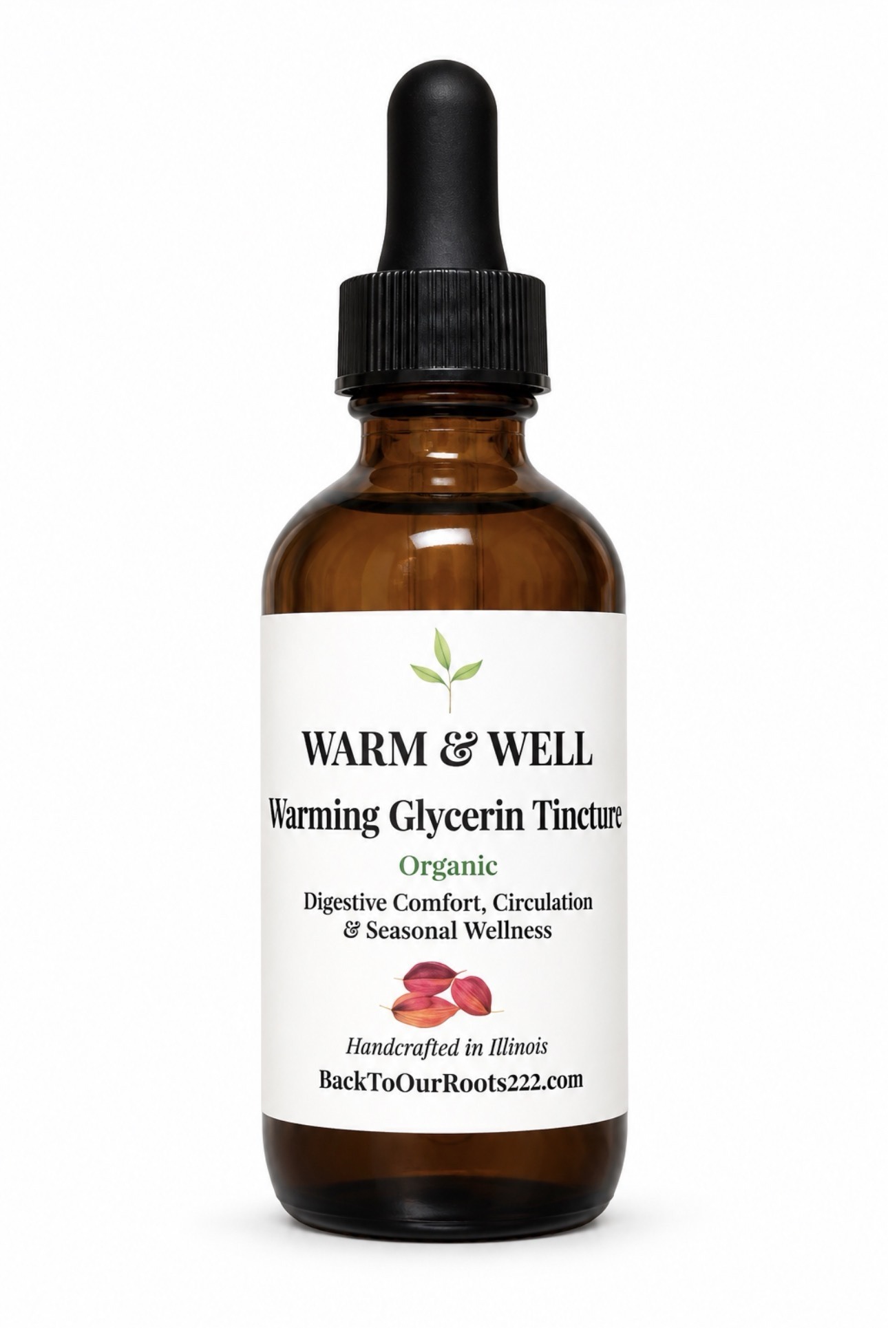 WARM & WELL Herbal Glycerite | Limited Fall Edition | 2 oz