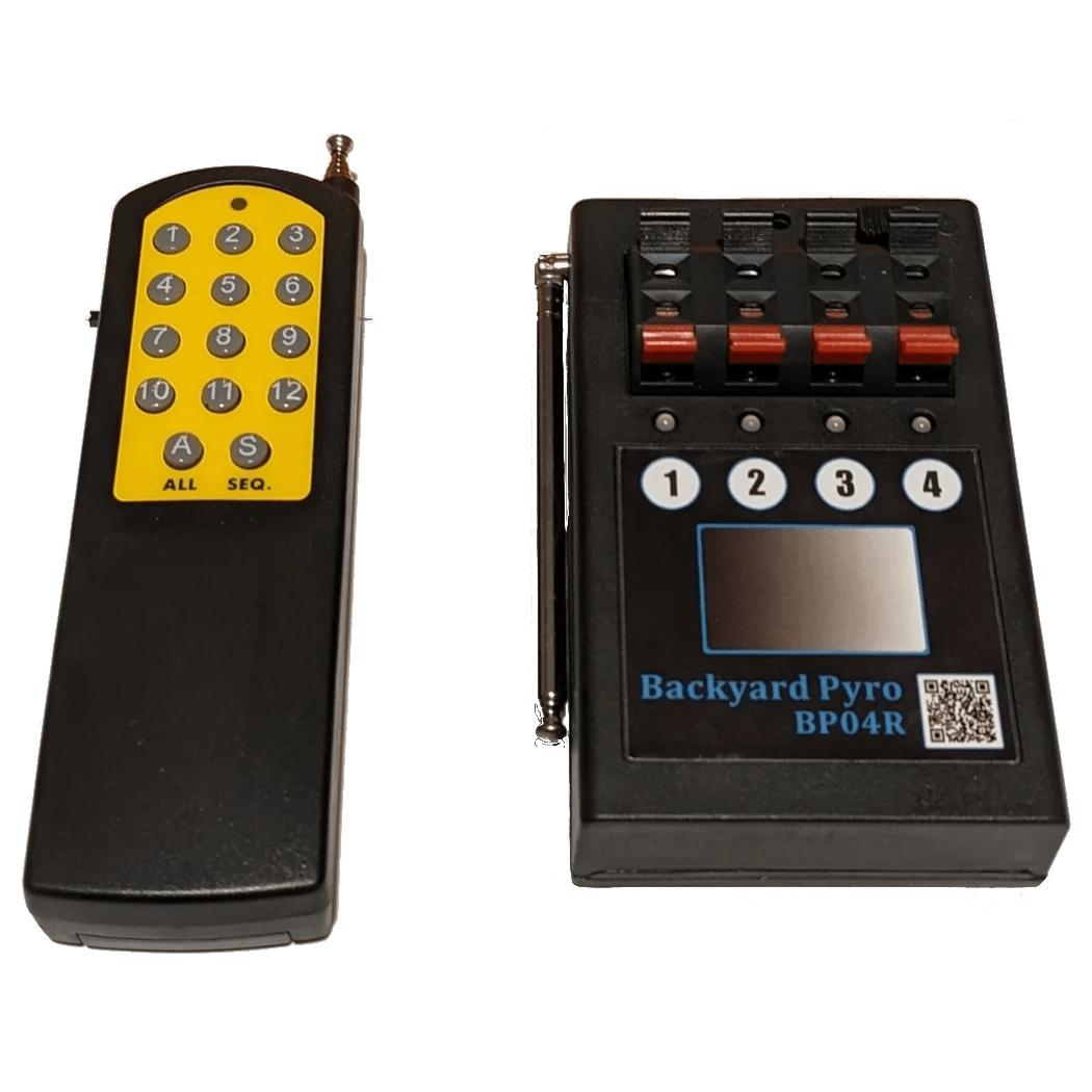 4 Cue Expandable Fireworks Firing System Backyard Pyro