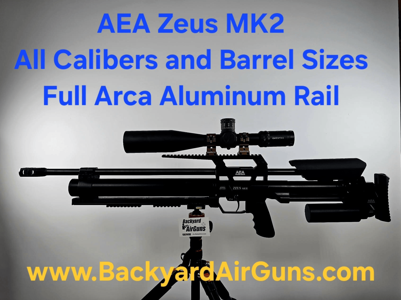 Zeus MK2 Full Arca Rail - Backyard AirGuns