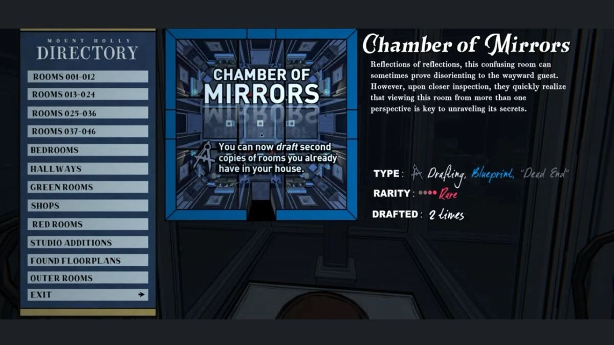 How to Use the Chamber of Mirrors in Blue Prince?