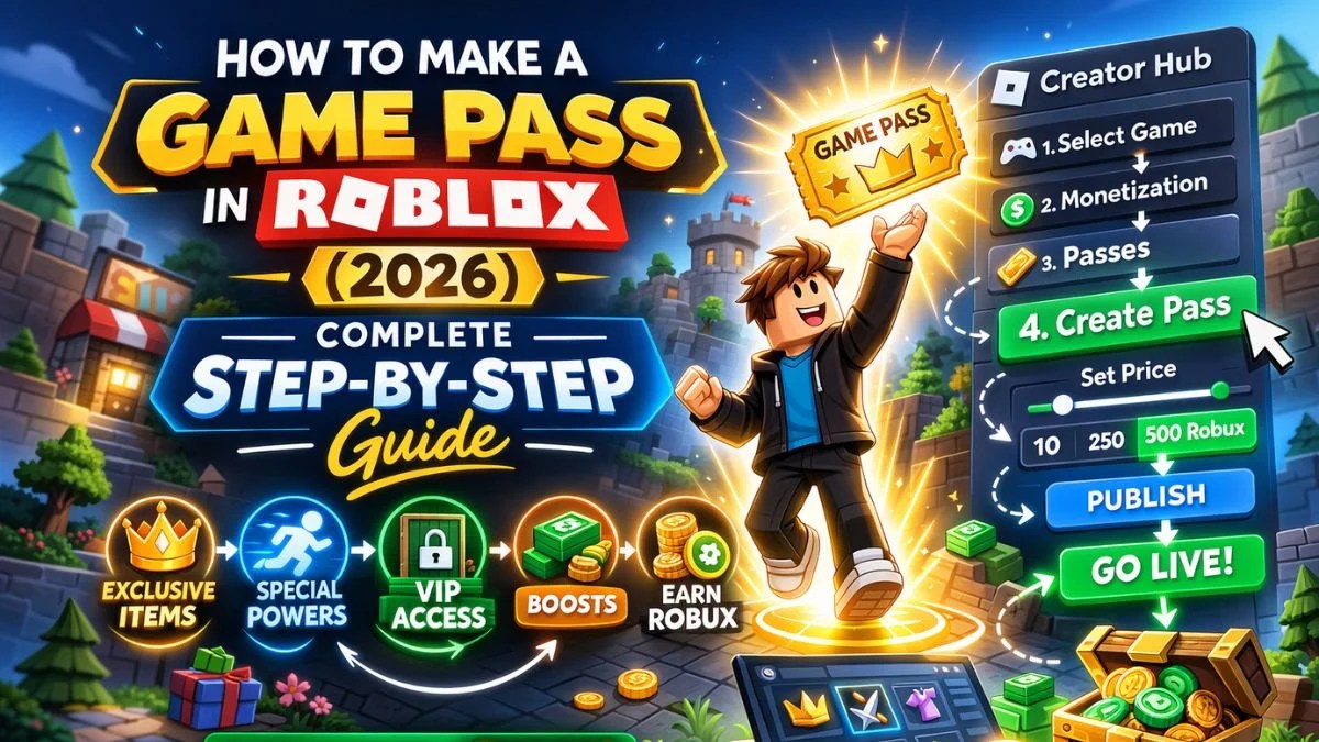 How to Make a Game Pass in Roblox (2026): Complete Step-by-Step Guide
