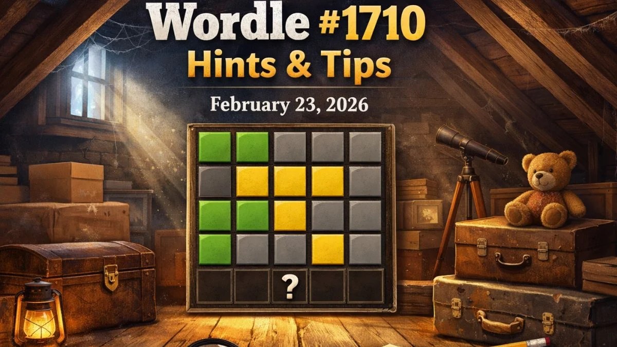 Wordle 1710 Hints and Answer – February 23, 2026