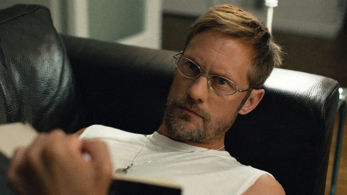 Alexander Skarsgård’s Chic Glasses in Pillion (2026): The Viral Detail That Stole the Spotlight in A24’s Bold Queer Romance