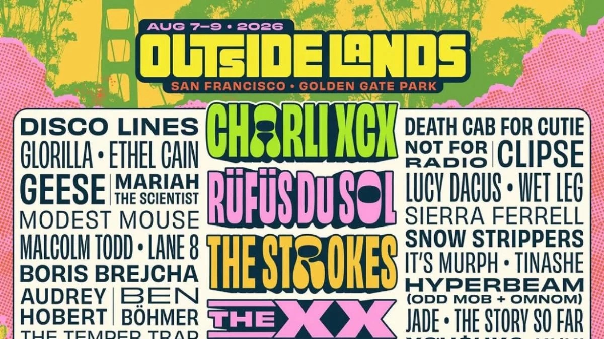 Outside Lands 2026 Lineup Revealed: Charli XCX, The Strokes & RÜFÜS DU SOL Lead Star-Studded Golden Gate Park Festival