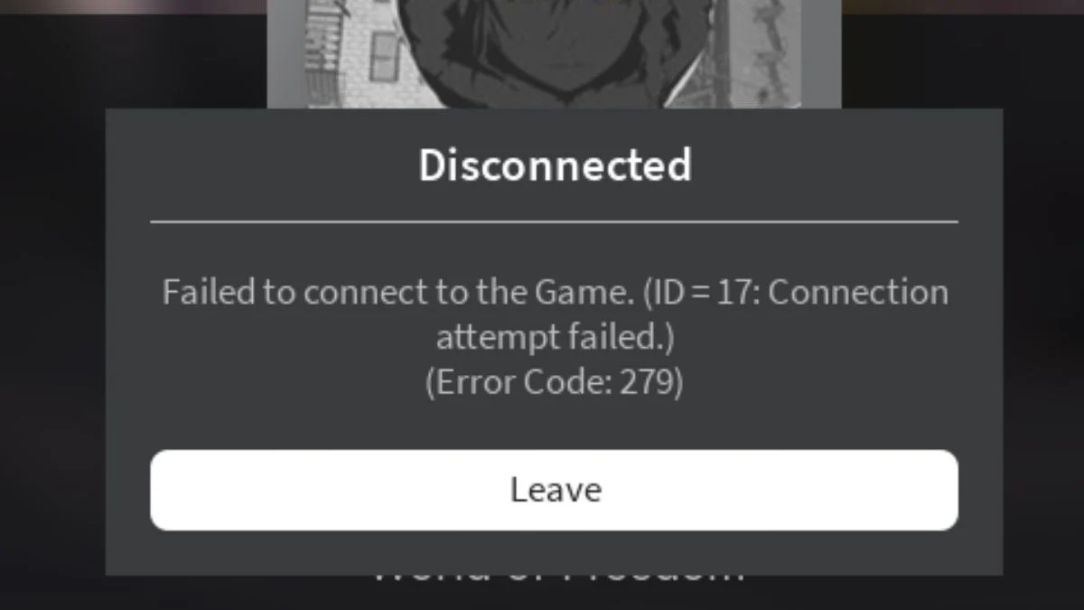How to Fix Roblox Error Code 279 (ID=17)