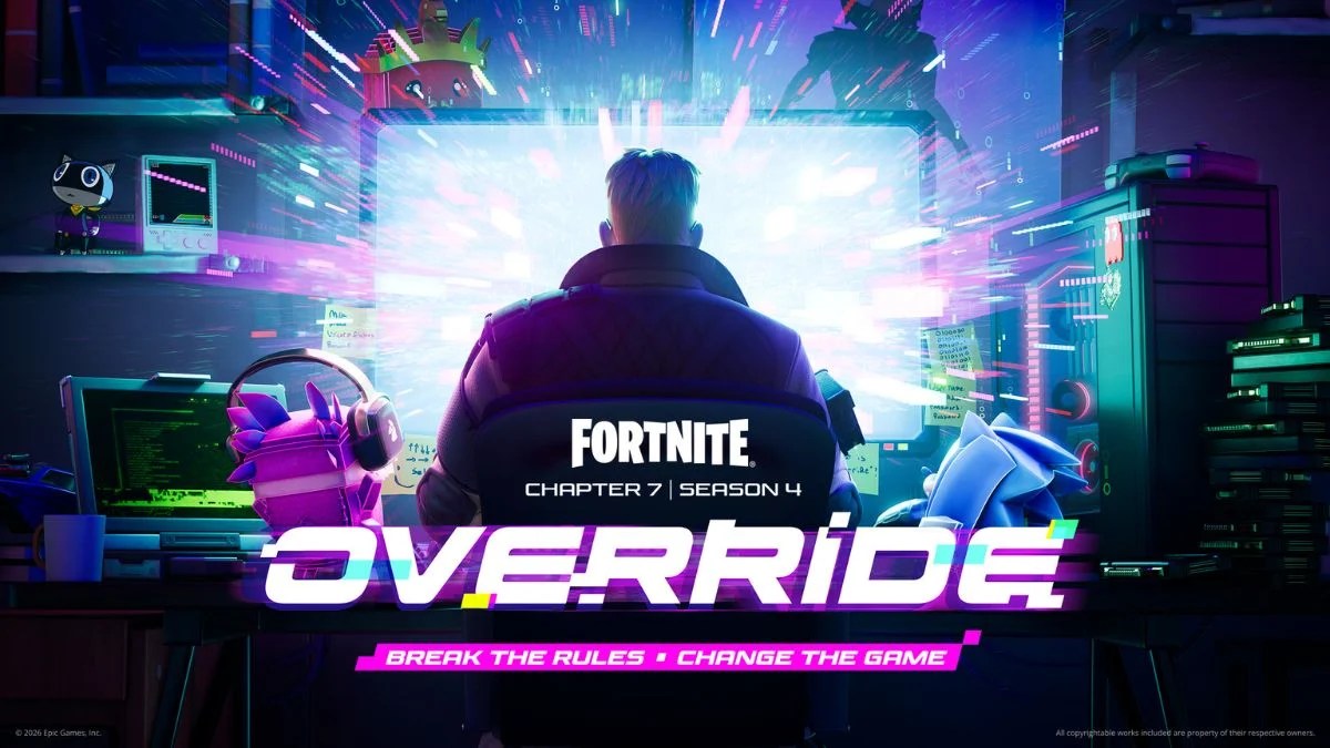 Fortnite Chapter 7 Season 4 Override: Sonic, Pac-Man, Mega Man Fortnite Chapter 7 Season 4 Override: Sonic, Pac-Man, Mega Man and a Hacked Island Change Everything