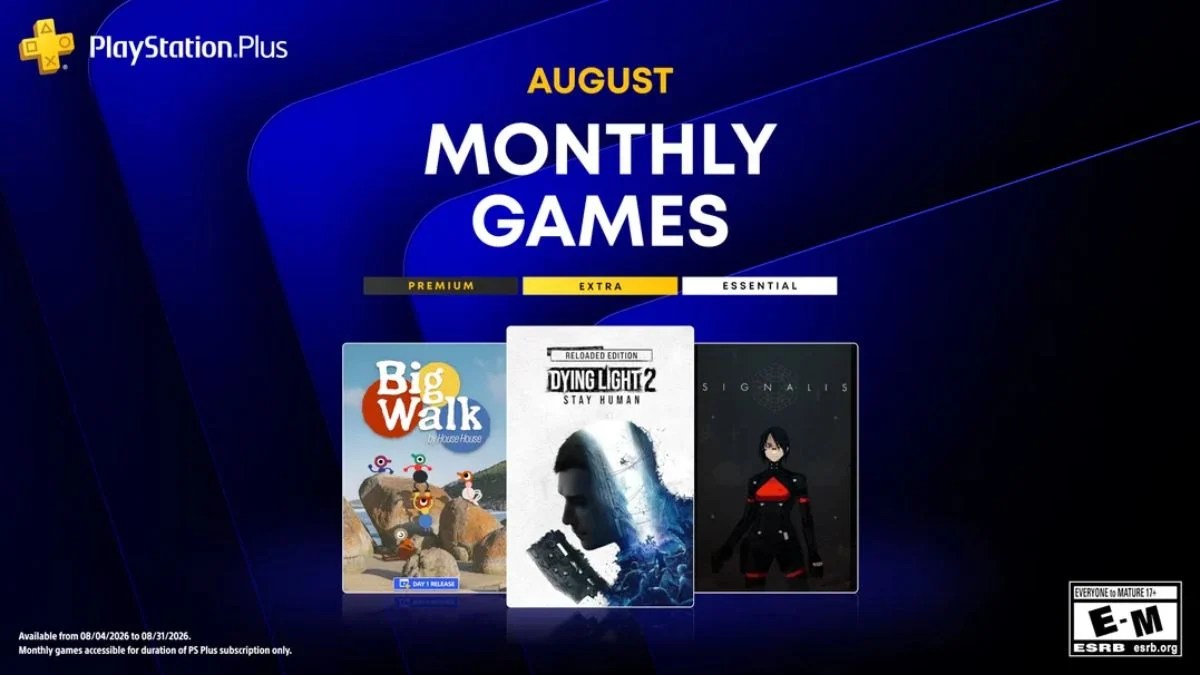 PlayStation Plus Monthly Games for August 2026 Are Live: Dying Light 2 Reloaded, Big Walk, and Signalis Are Ready to Download