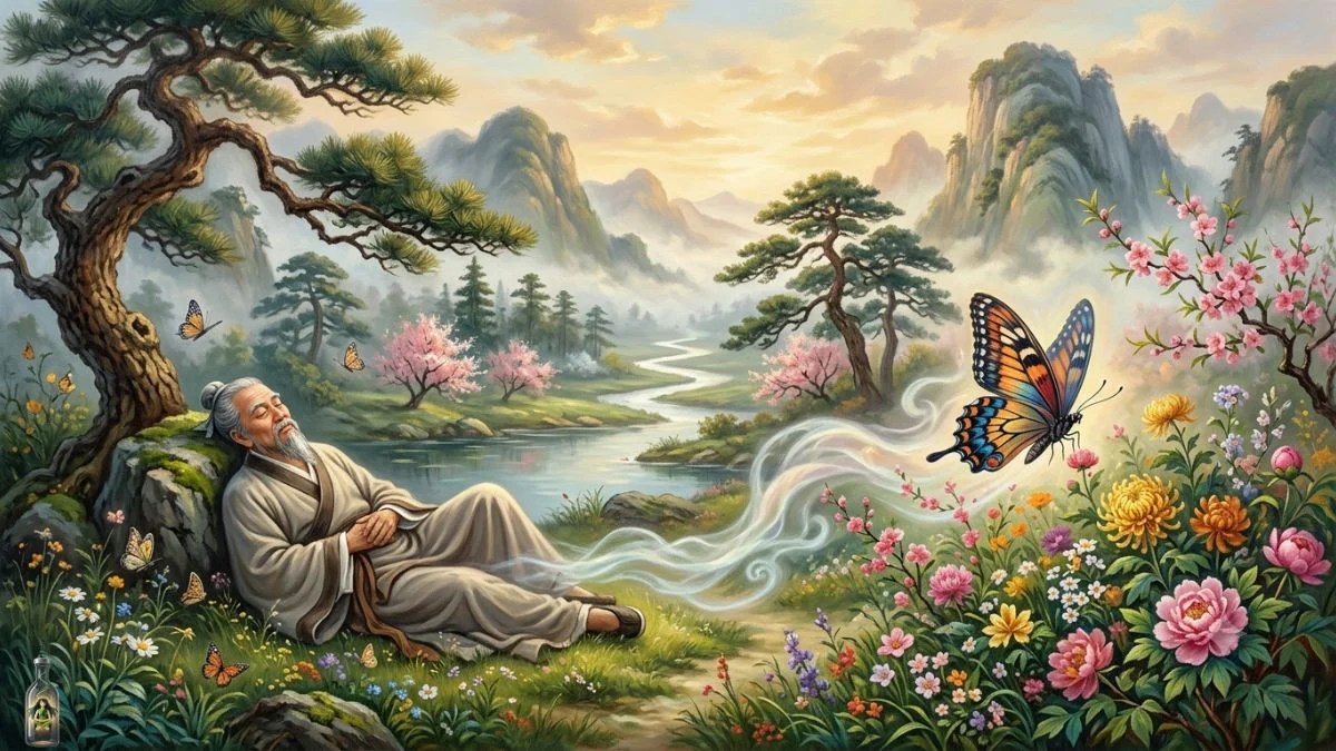 Zhuangzi’s Butterfly Dream Explained: The Ancient Daoist Story That Will Make You Question Reality 