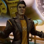 Handsome Jack from Borderlands 2 gesturing with arms outstretched in front of a window overlooking space and Pandora