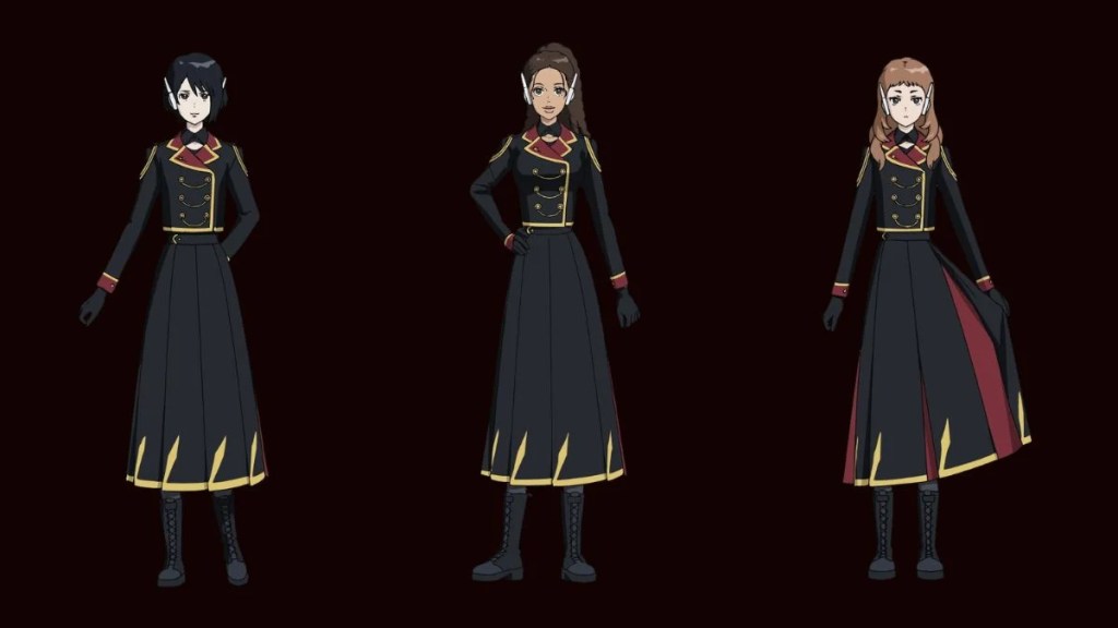 DARK MACHINE THE ANIMATION STELLATUS Character Designs Aluk Denebola Spica